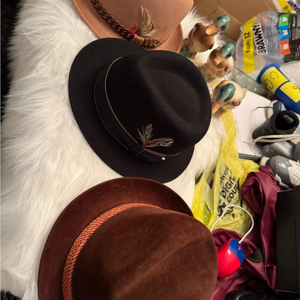 Black Fedora Hat Classic Accessory